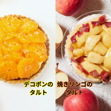 お得な2種のタルトセット【デコポンのタルト&焼きリンゴのタルト】